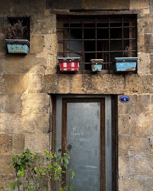 Blue oval sign with number six